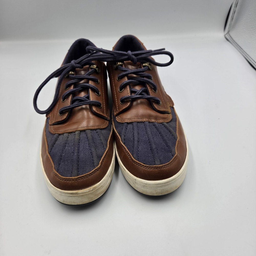 Polo Ralph Lauren Ramiro Canvas Sneaker Deck Shoe Navy Lace-up Nautical 10.5 D